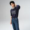 Gap Unisex Printed Logo Cotton Loose-Fit Long Sleeve T-Shirt