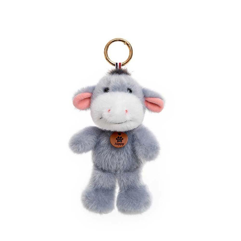 Polyester Cat Dog Pendant Bee Monkey Key Chain Creative Plush Animal Key Ring  Students