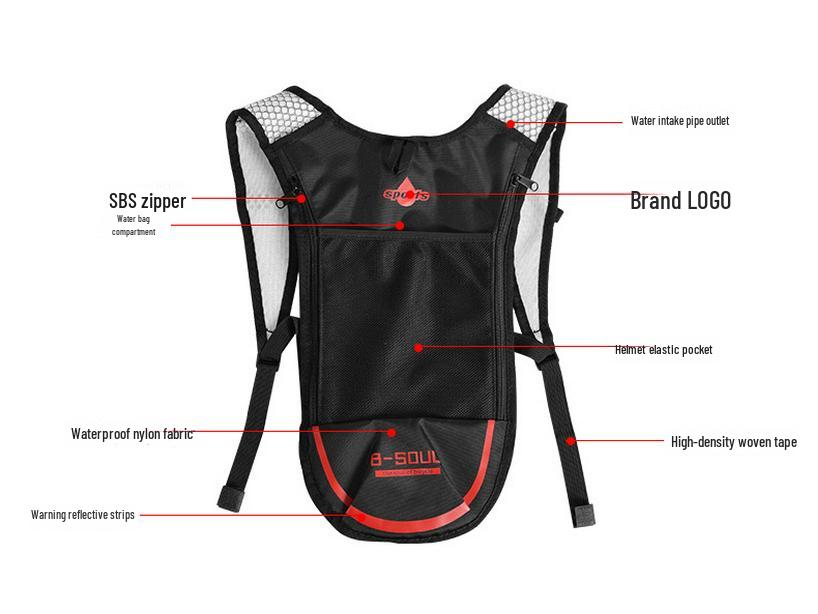 Bicycle Cycling Hydration Backpack - Breathable Outdoor Travel Sports Bag for Men and Women