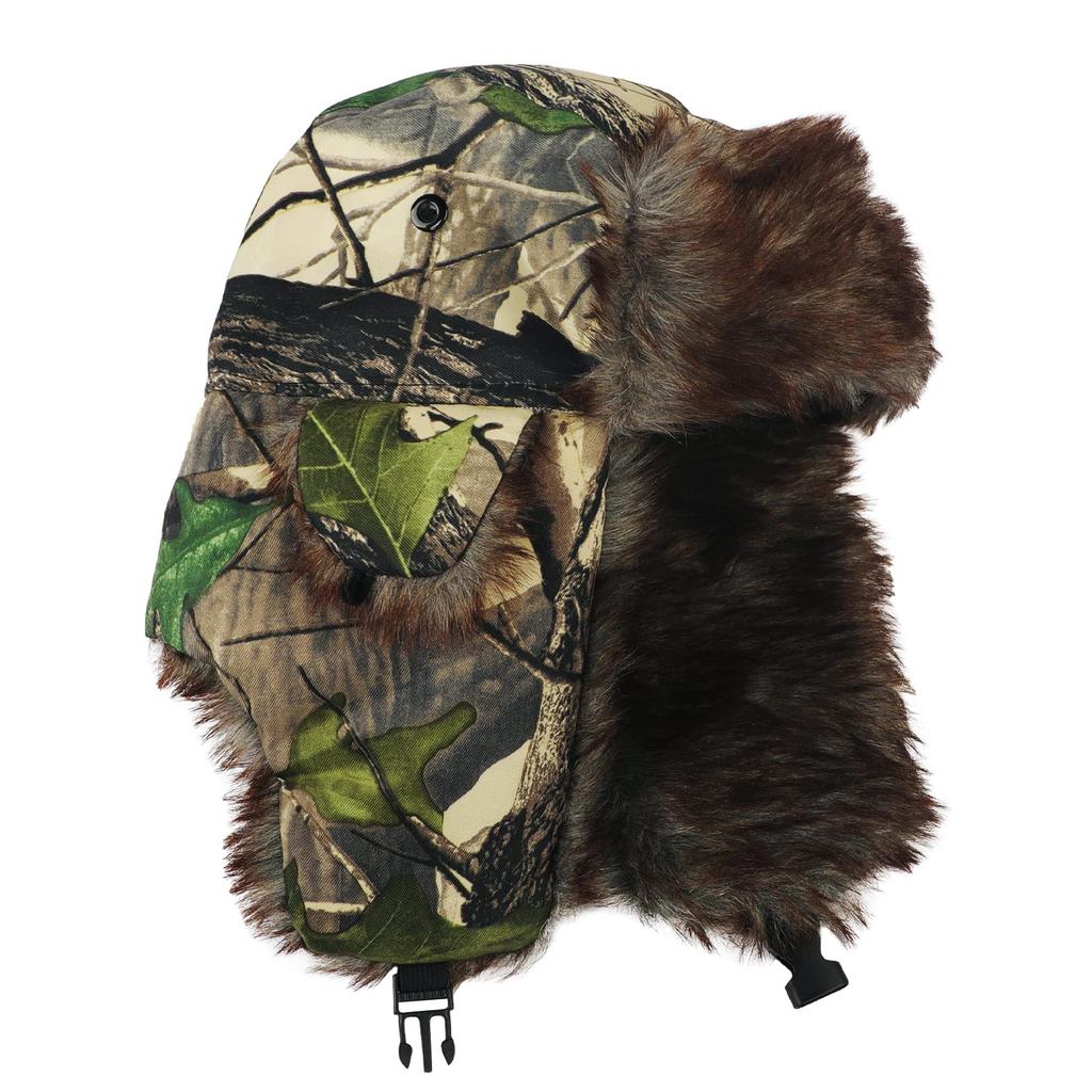 Camouflage Hunting, Unisex, Warm Winter Windproof Ski With Ear, Suitable For Cold .