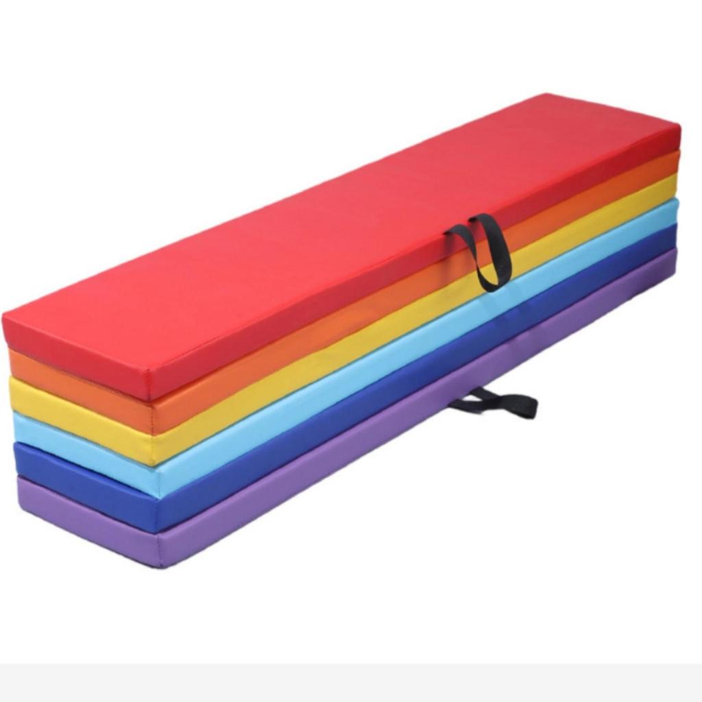 Cushioned Foldable Exercise Mat Portable Gymnastics with Handles