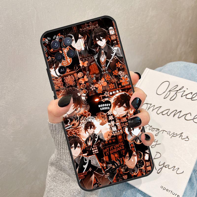 Zhongli Genshin Impact Case For Oppo A57 A17 A77 A18 A38 A58 A78 A98 A74 A54 A94 A80 A60 A40 A96 A76 A16 A15 A5 Pro
