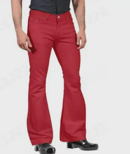 Herren 2024 Retro Schlaghose Freizeithose