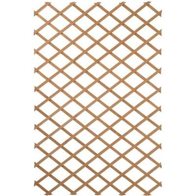Traliccio da giardino 100 x 300 cm Legno Marrone 419779