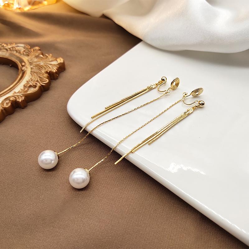 

Самые продаваемые клипсы-кисточки с жемчугом без прокола для женщин: Стильные и безболезненные серьги для повседневной носки золотой