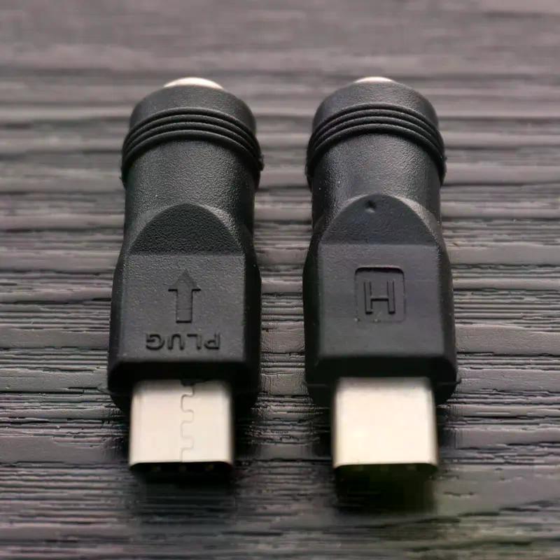 

Hot Sale 1PC DC Power Adapter Converter 5.5x2.1mm Female Jack to USB Type C Male Connector Onesize