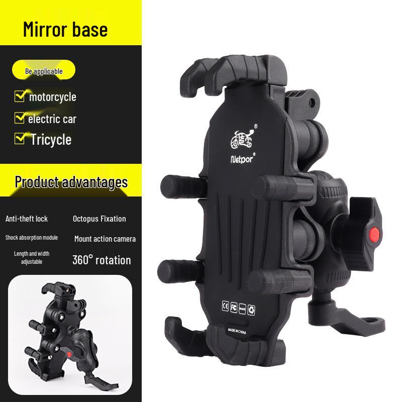 Shockproof Anti-Shake Motorcycle Phone Mount for Navigation