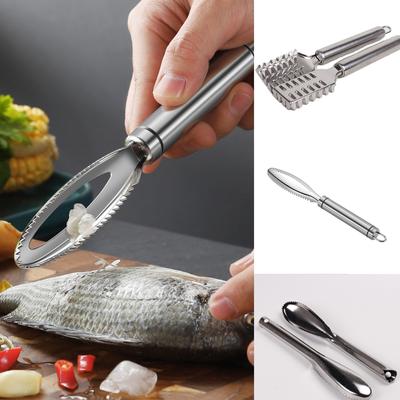 Stainless Steel Fish Skin Brush Scraper Fish Dish Brush Scraper Fish Dish Quick Scraper Knife Clean Peeler Scraper