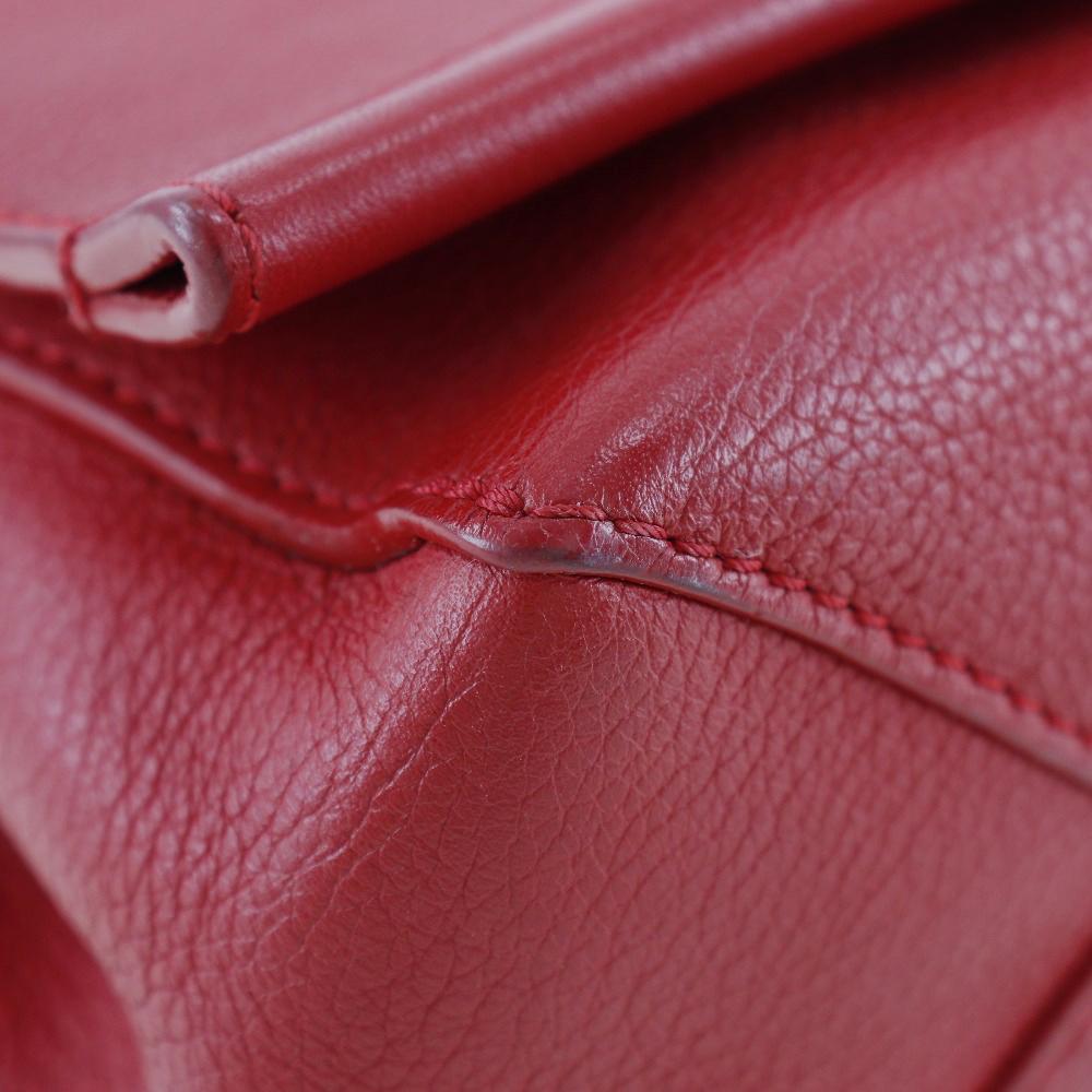 Louis Vuitton Rock Me BB Shoulder Bag M51202 2WAY Ruby Red Calfskin Women Used