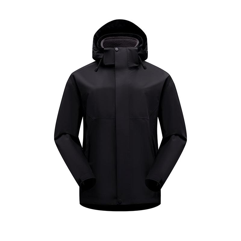 Unisex Three-in-One Detachable Ski Jacket with Warm Fleece for Autumn/Winter 2025 Mountaineering