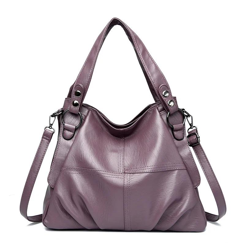 Bolso De Mano De Cuero Genuino Para Mujer, Organizador