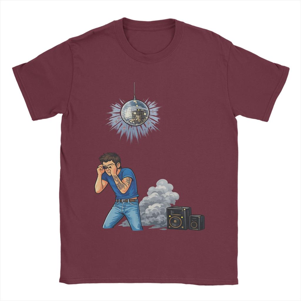 Funny Kiss All The Time Disco Occasionally 2026 TShirt for Unisex Round Collar Pure Cotton T Shirt  Short Sleeve Tee Shirt Tops