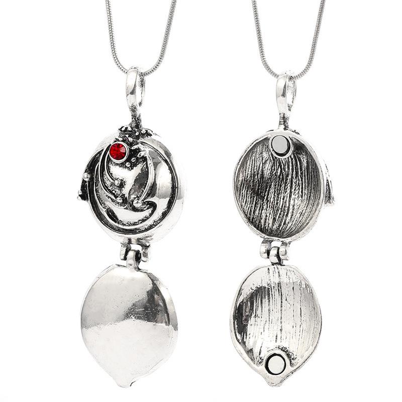 Collar Medallón Retro de Aleación de Verbena de The Vampire Diaries - Edición de San Valentín