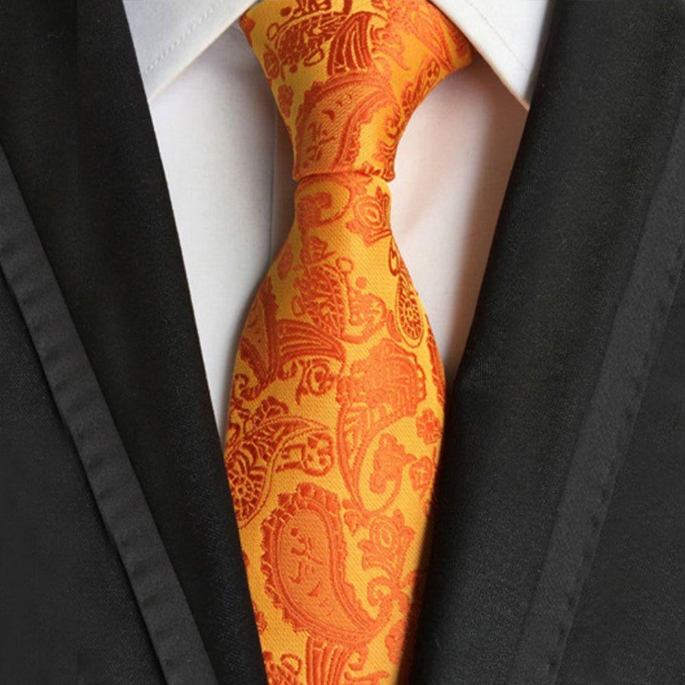 8cm Men Necktie Business Floral Ties Fashion Paisley Tie Wedding