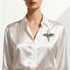 2pcs Universal Doji Brooch  Clothes  Bags  Accessories  Buckle Pin  Collar Corner Decoration  Four-pointed Star Pin