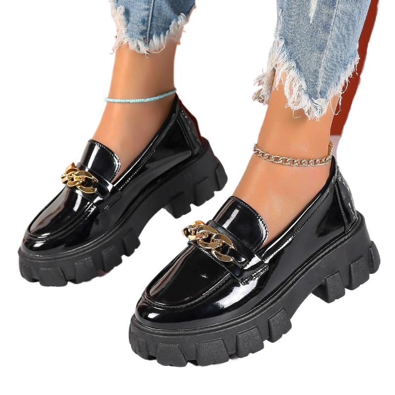 Thick Bottom Mary Jane Small Leather Shoes Women Autumn New Design Punk Lolita Shoes Women Fashion Versatile Loafers Casual