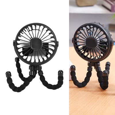 Stroller Fan Battery Operated Flexible Tripod Clip On Fan Silent Baby Car Fan Portable Compact Cooling Fan for Travel Outdoor