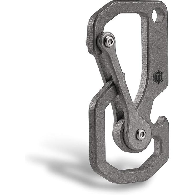 KeyUnity KU06 Титановый карабин, брелок-инструмент, открывалка для бутылок с отверткой для повседневного ношения KU06