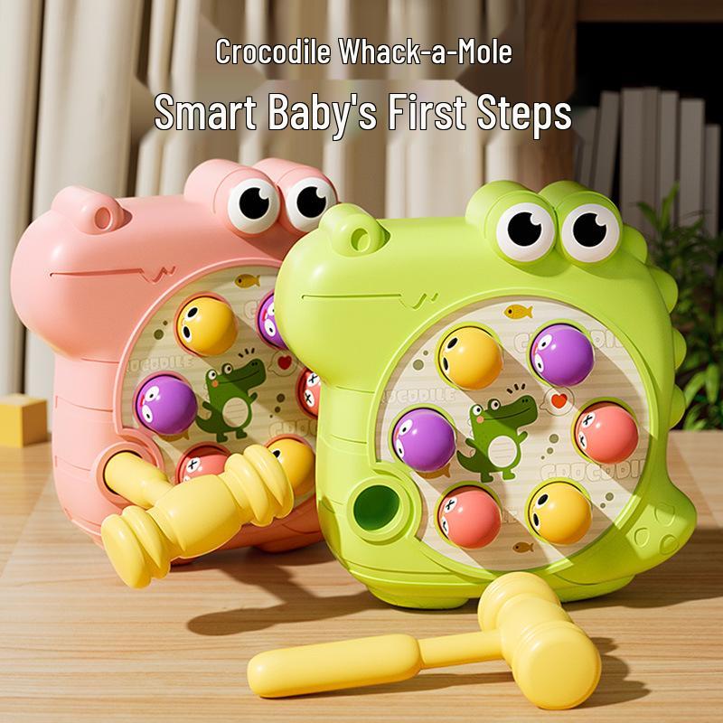 Crocodile Whack-a-Mole Brain Training Toy for Kids: Early Education Tapping Toy for Infants and Toddlers
