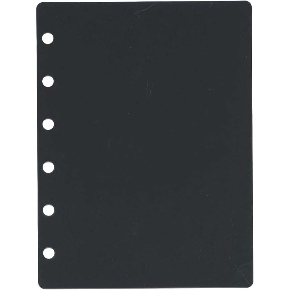 Kamio Japan Seal Binder Refill 10 Sheets Clear Black 231223