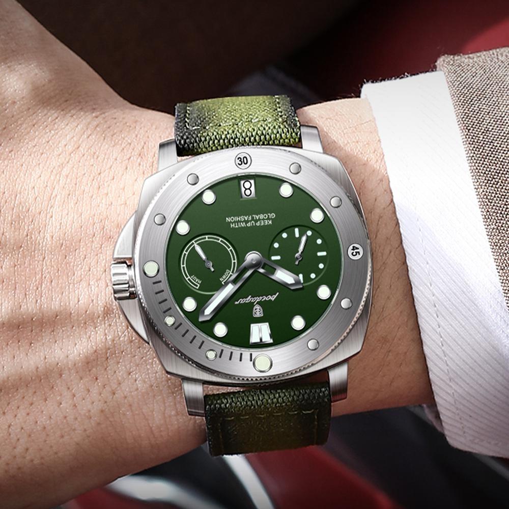 POEDAGAR High Quality Military Watch For Man Waterproof Luminous Date Fashion Men Clock Nylon Leather Quartz Watches