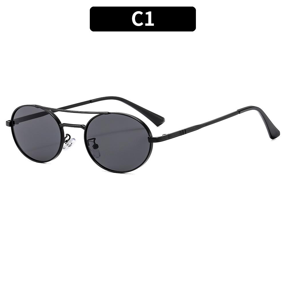 New Cat Eye Rimless Sunglasses Women Luxury Fashion Brand Oval Narrow Sun Glasses Shades Trendy Elegant Unique Eyewear