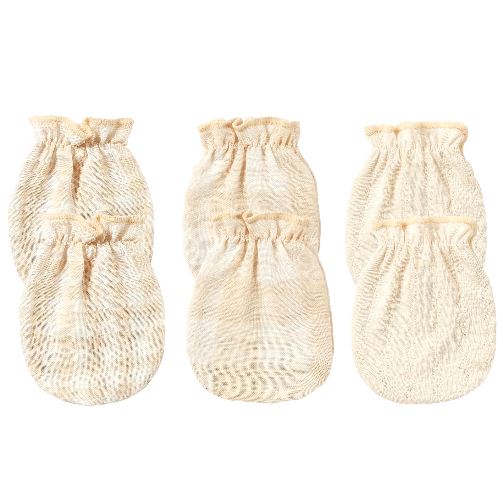 

Baby Organic Scratch Newborn to 6 Set of 3 [MOMSMENU] Mittens, Newborn, Cotton, Prevention, Protective, Months,