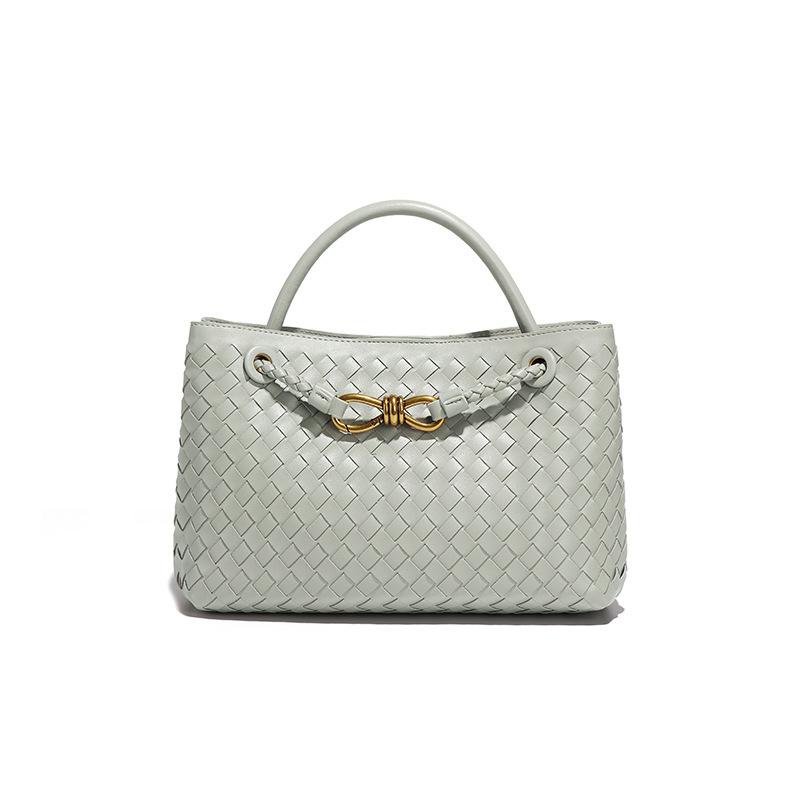 

Woven Bow Bag Women S Casual Large Capacity Shoulder Messenger Bag Commuter Premium Handbag Bag Bag 29*10*18cm