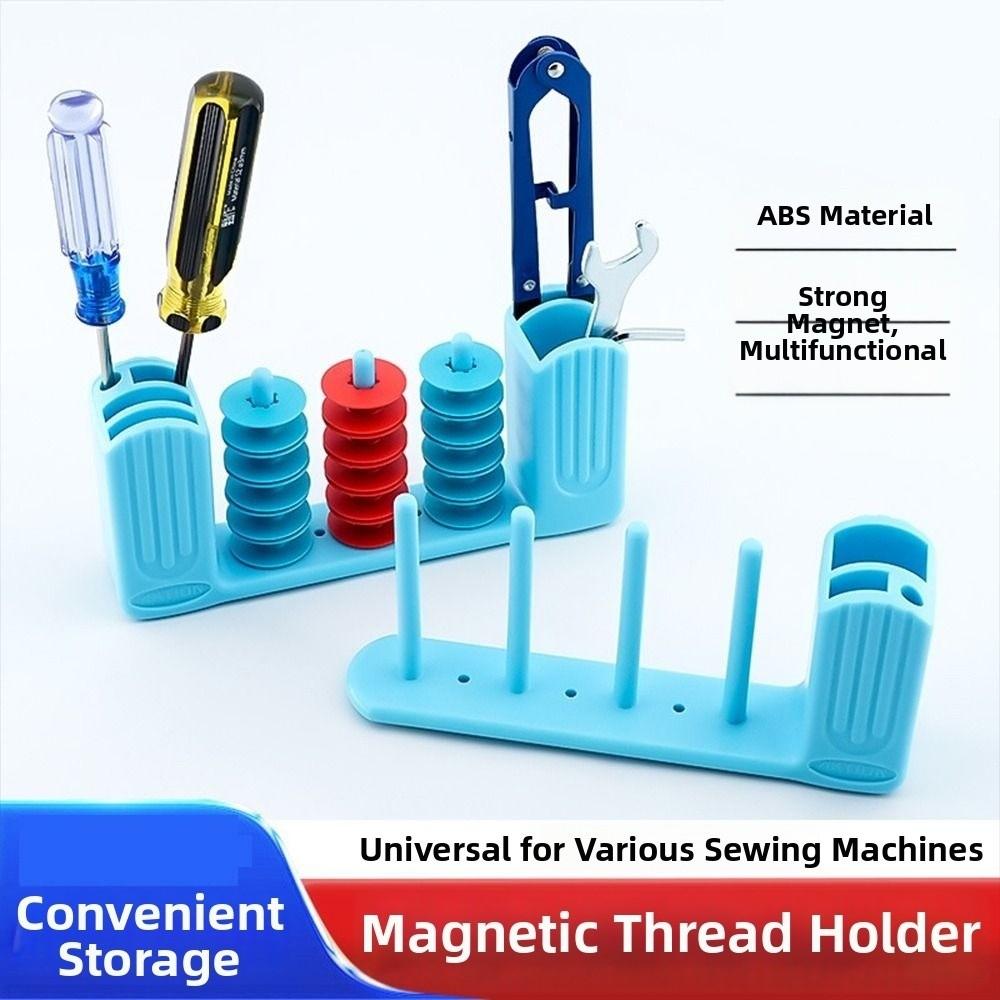 Plastic Magnetic Bobbin Holder Magnetic Adsorption Compact Sewing Machine Storage Box Multi-functional Thread Bobbin Organizer
