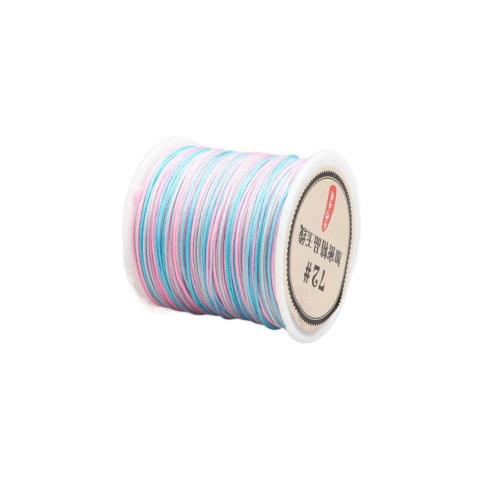 Nylon DIY Chinese Knot Jewelry Making Bracelet Rainbow Rope Braided String Thread Cord Macrame Cord