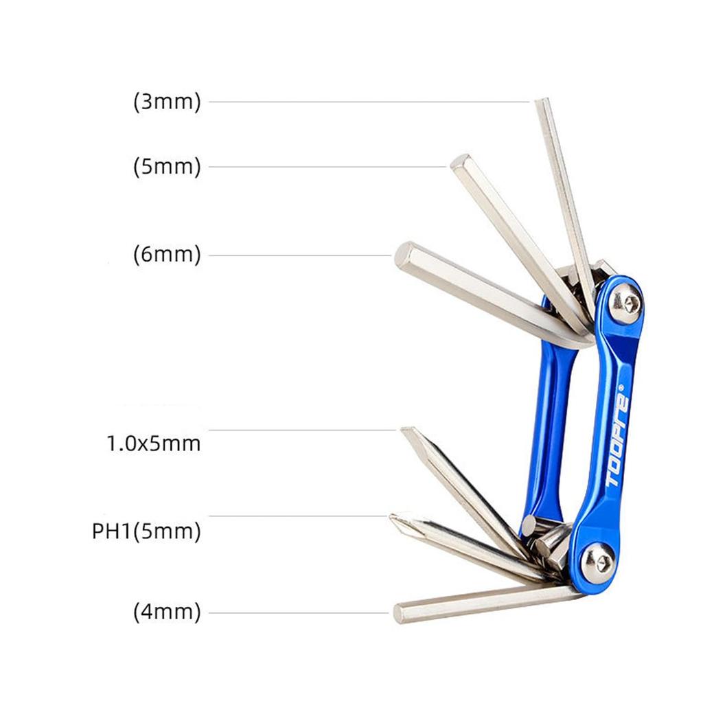 HOUSON 6 In 1 Bicycle Multifunction Tool Bicycle Multitool Repair