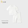 TONGTAI Kids Seamless 3/4 Sleeve Summer Pajama Set