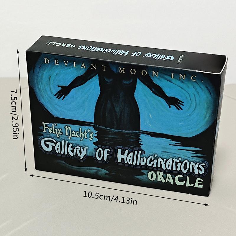 52 Enigmatic Cards 10.5*7.5Cm Felix Nacht'S Gallery Of Hallucinations Oracle Deck