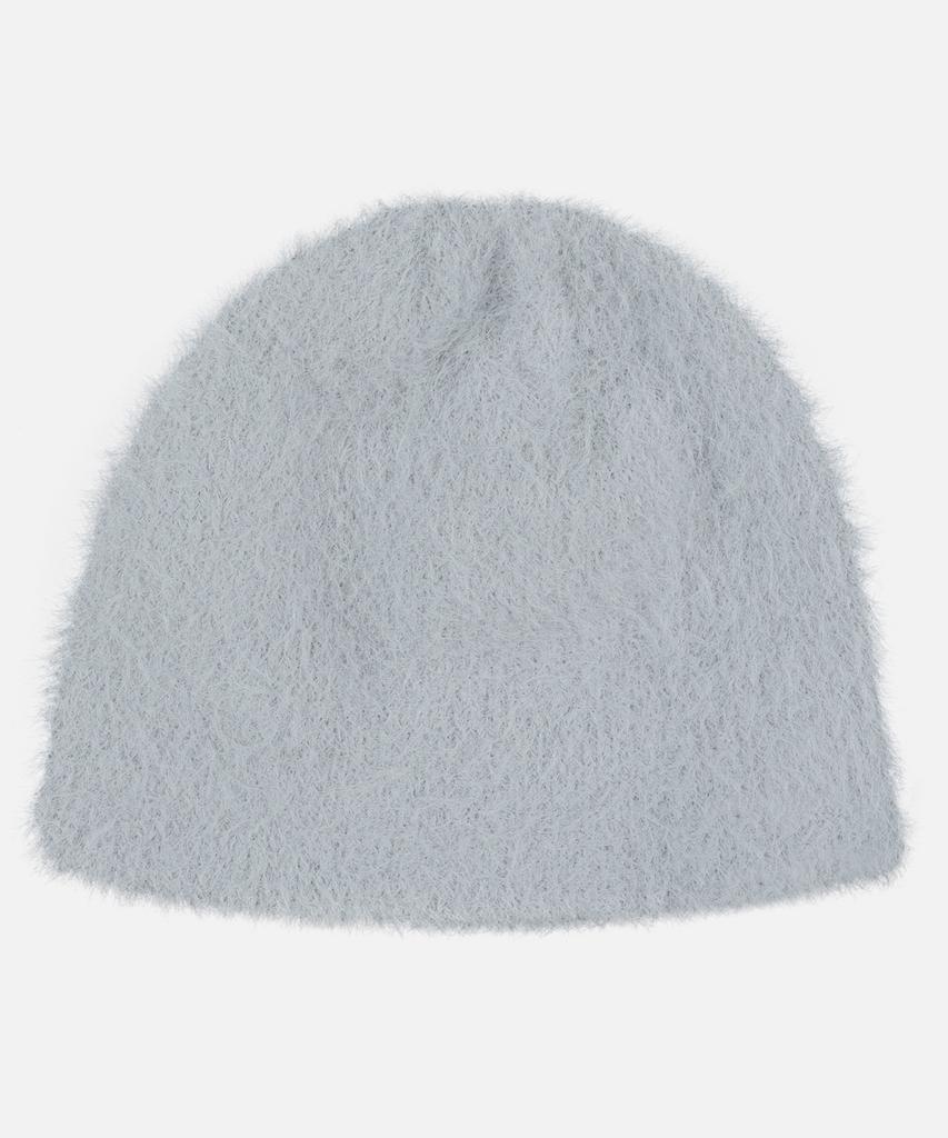 NP STUDIO [Gift Bag] Hairy Fur Knit Beanie Gray
