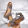 2024 Summer Ethnic Bohemian Plus Size Open Toe Buckle Strap Flat Sandals for Women