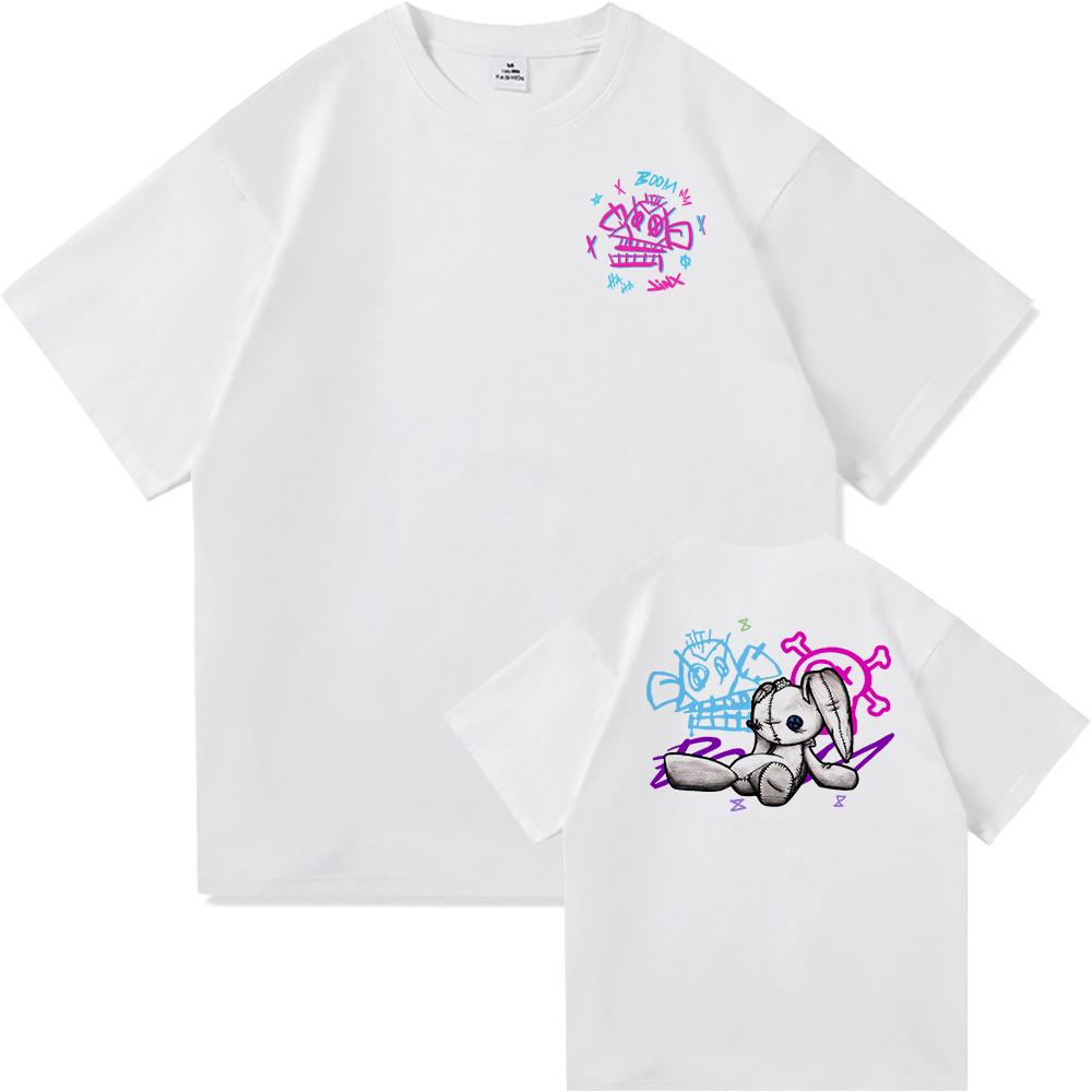 Arcane 2 T Shirts Fashion Men Harajuku Aesthetic Retro Anime Vi Jinx Tshirt Unisex High Quality Cartoon Vintage Cotton Tee Shirt