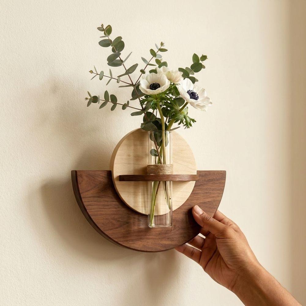 Hydroponic Display Wall Flower Vase Space Saving Hanging Plant Panel  Home Room Decor