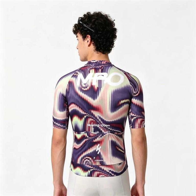 Mens Womens Cycling Jerseys Quick Dry Breathable Short Sleeve Road Bike Shirts Fluid