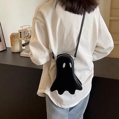 Halloween Tasche Vielseitige Cartoon Umhängetaschen für Damen Schultertaschen Trend Designer Kleine Alien Geist Taschen für Mädchen CLE