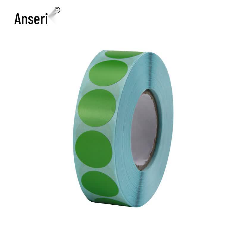 AASY 240245 Round Dot Label Stickers зелёный