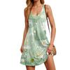 Women's Summer Dress Casual Loose Long Prints Beach Vacation Dresses