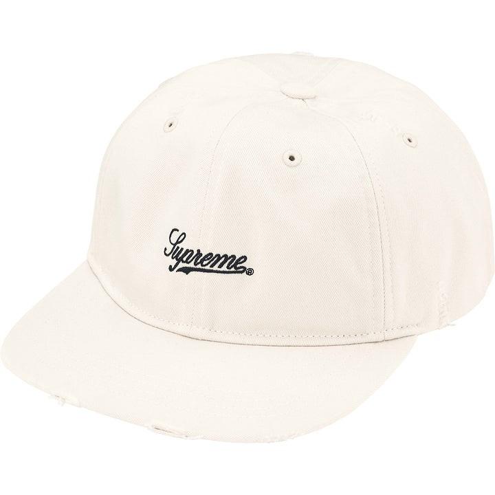 Supreme Distressed Script 6-Panel Stone One-Size
