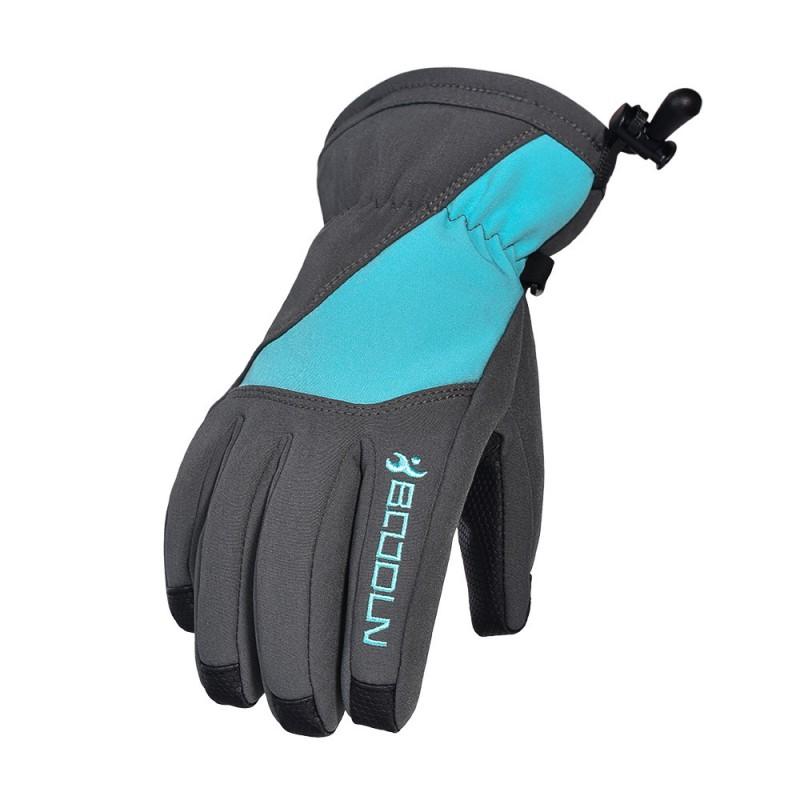 Unisex Fleece-Lined Stretch Ski Gloves Snowboarding Alpine Skiing Warm Flexible PU Coated