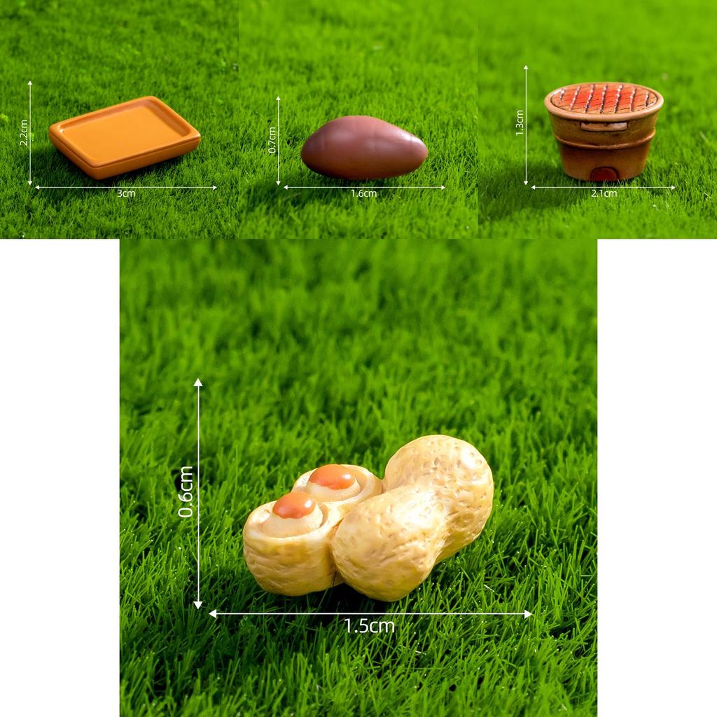 Cute Resin Panda Craft Set For Diy Miniature Decorations And Tea Scene