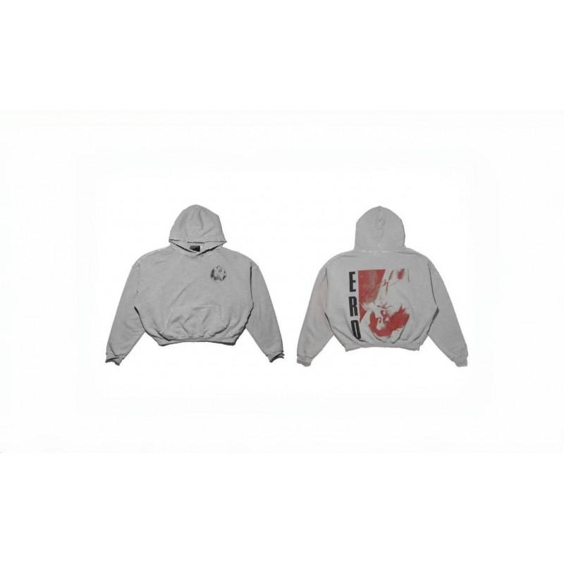 Unisex Vintage Washed Cotton Hoodie With Graphic Print Loose Fit Streetwear