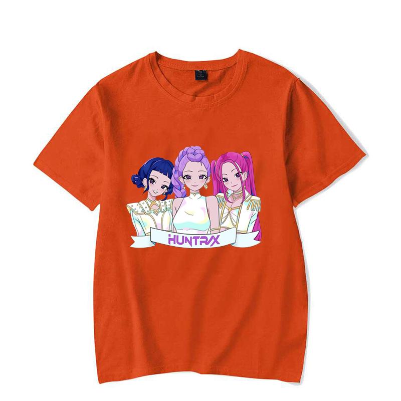 Funny K-Pop Demon Hunters Mira Rumi Zoey Printed Shirt Women's Men's Casual Personality T-shirt Unisex Summer Cute T-shirt Tops