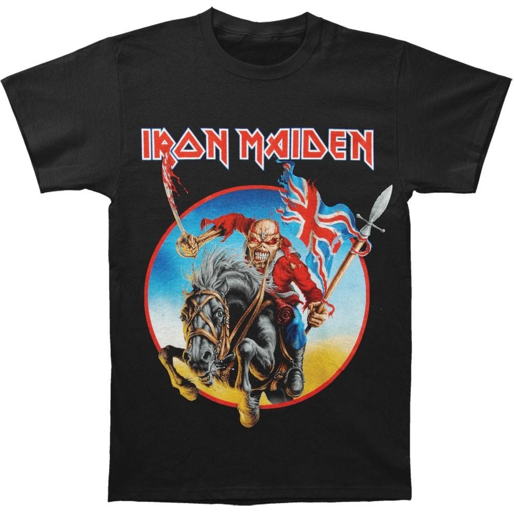 Iron Maiden Euro Tour T-shirt Medium Black Unisex T-Shirt L