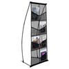 Brochure Display Stand 4-Tier 8 Pocket Mesh Literature Display Holder Rack