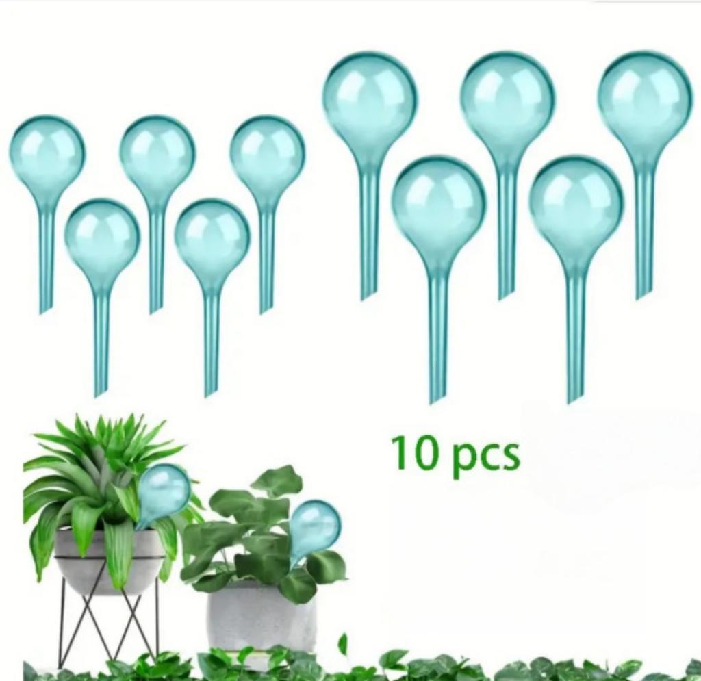 Glass-Look Round Ball Automatic Watering Device Lazy Gardener's Watering Solution Travel Drip Irrigator