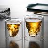Crystal Skull Glass Cup – Double Layer Transparent Mug for Coffee, Whiskey, Wine, Beer